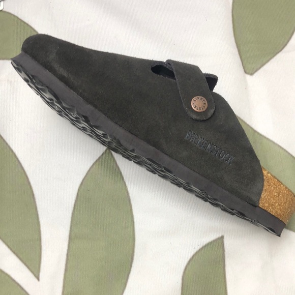 NWT Women's Mocha Suede Birkenstock Boston Shoes - Narrow Fit - Picture 4 of 8